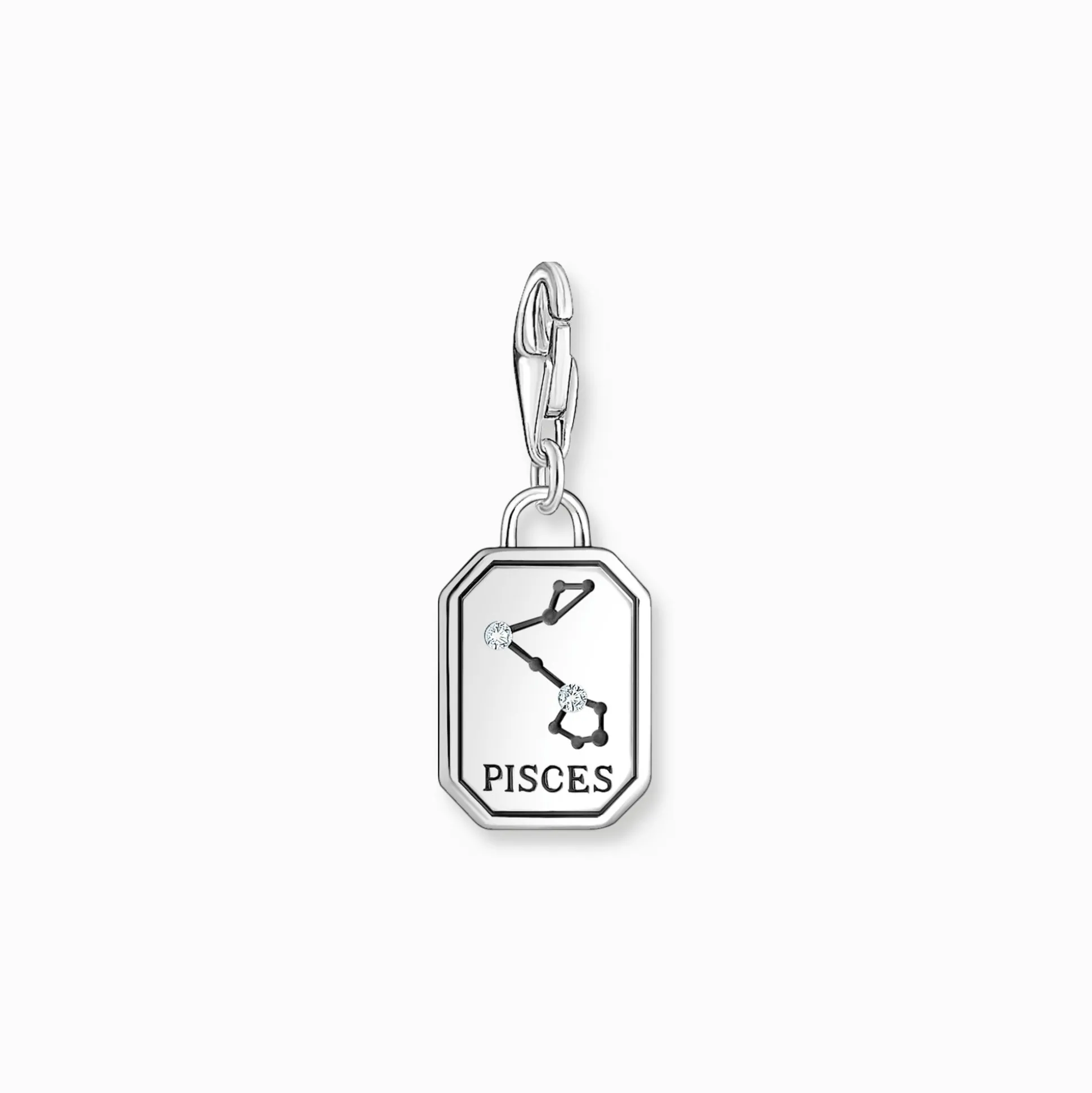 Clearance Charm-Anhänger Sternzeichen Fische mit Steinen Silber Damen Charms|Charms
