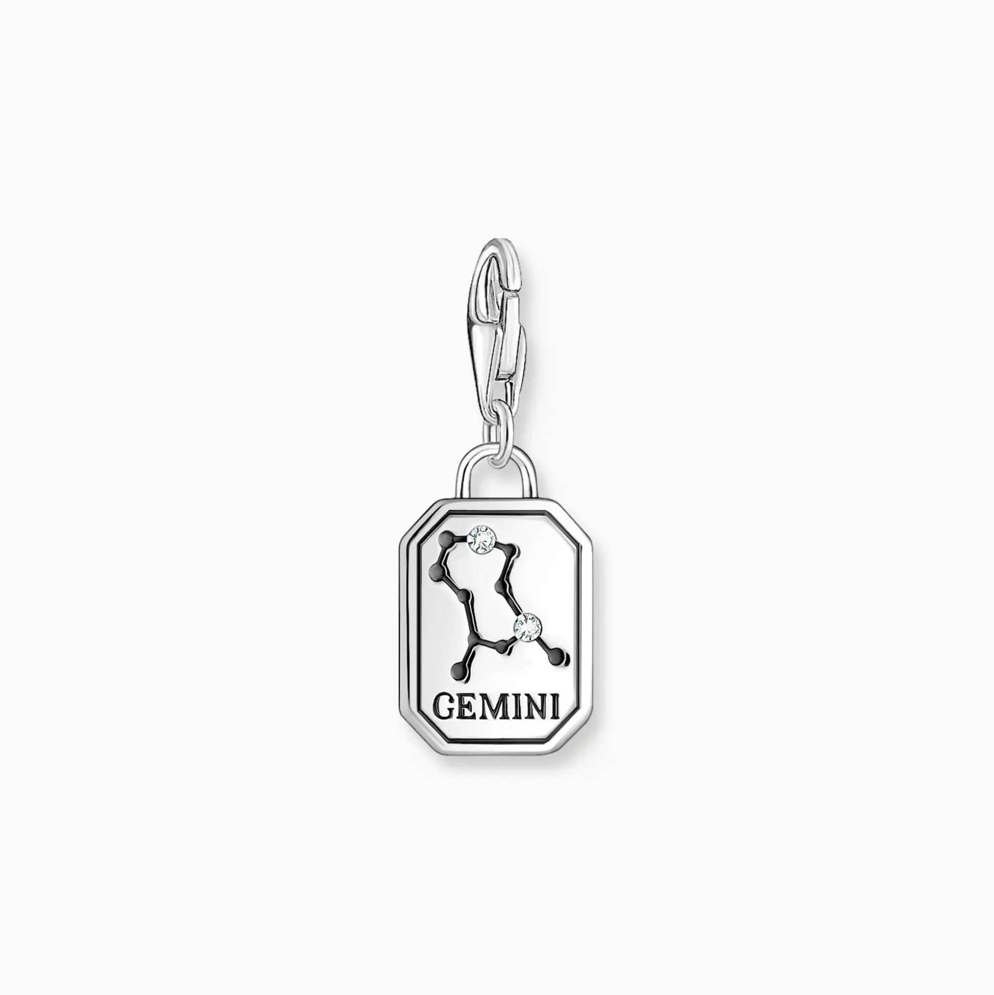 Discount Charm-Anhänger Sternzeichen Zwilling mit Steinen Silber Damen Charms|Charms