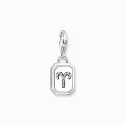 Online Charm-Anhänger Sternzeichen Widder mit Steinen Silber Damen Charms|Charms