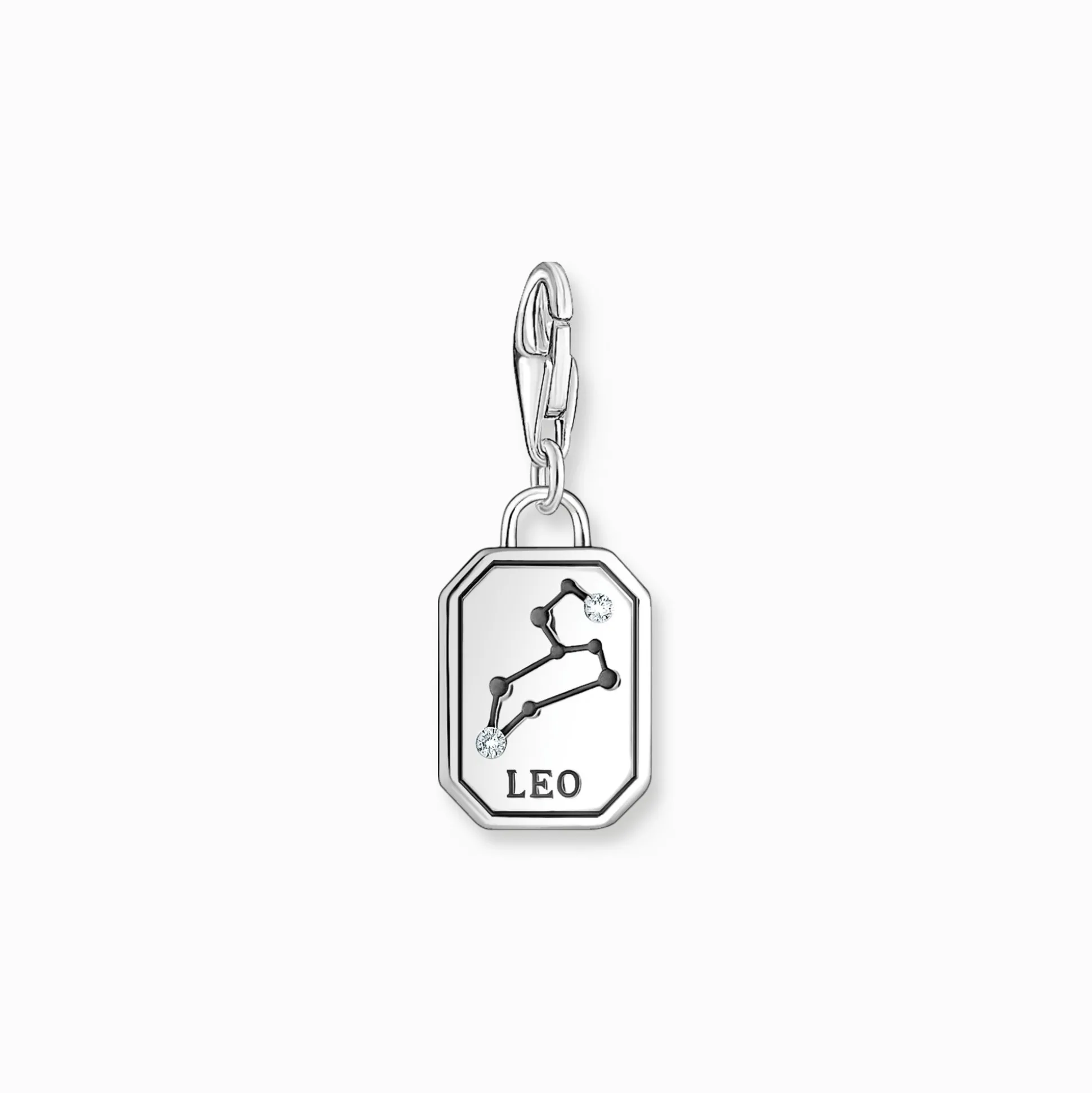 New Charm-Anhänger Sternzeichen Löwe mit Steinen Silber Damen Charms|Charms