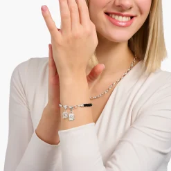 New Charm-Anhänger Sternzeichen Löwe mit Steinen Silber Damen Charms|Charms