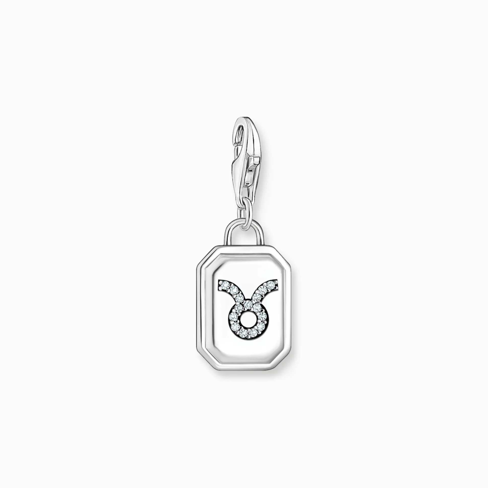 New Charm-Anhänger Sternzeichen Stier mit Steinen Silber Damen Charms|Charms