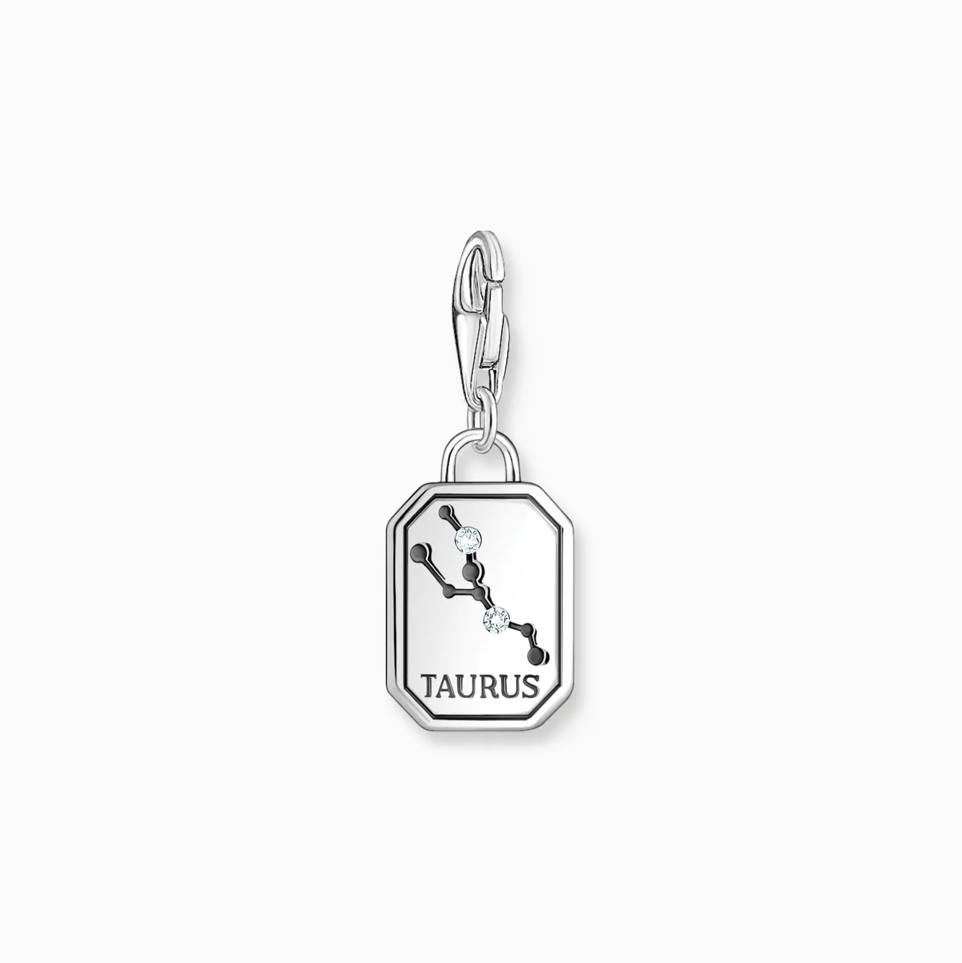New Charm-Anhänger Sternzeichen Stier mit Steinen Silber Damen Charms|Charms