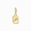 Clearance Charm-Anhänger Sternzeichen Schütze mit Steinen vergoldet Damen Charms|Charms