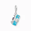 Discount Charm-Anhänger türkise Retro Kamera Silber Damen Charms|Charms