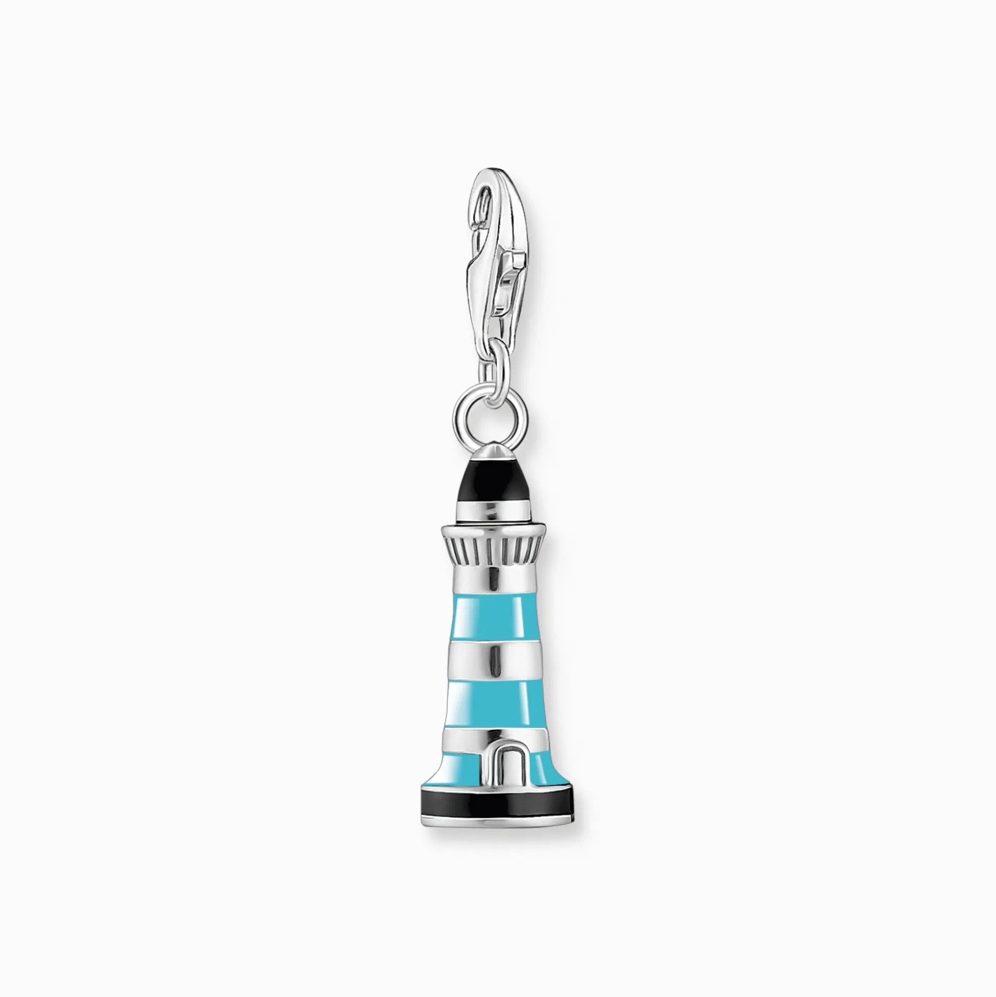 Clearance Charm-Anhänger türkiser Leuchtturm Silber Damen Charms|Charms