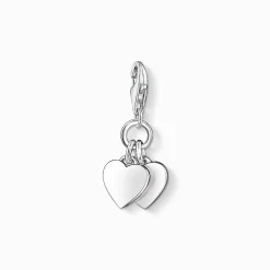 Hot Charm-Anhänger Zwei Herzen Damen Charms|Charms