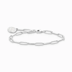Flash Sale Charm-Armband mit weißem Coin Silber Damen Charm Armbänder|Charm Armbänder
