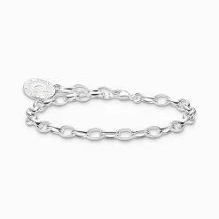 Best Sale Charm-Armband mit weißem Coin Silber Damen Charm Armbänder|Charm Armbänder