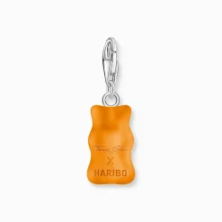 Online Charm-Goldbären-Anhänger in Orange Silber Damen Charms|Charms