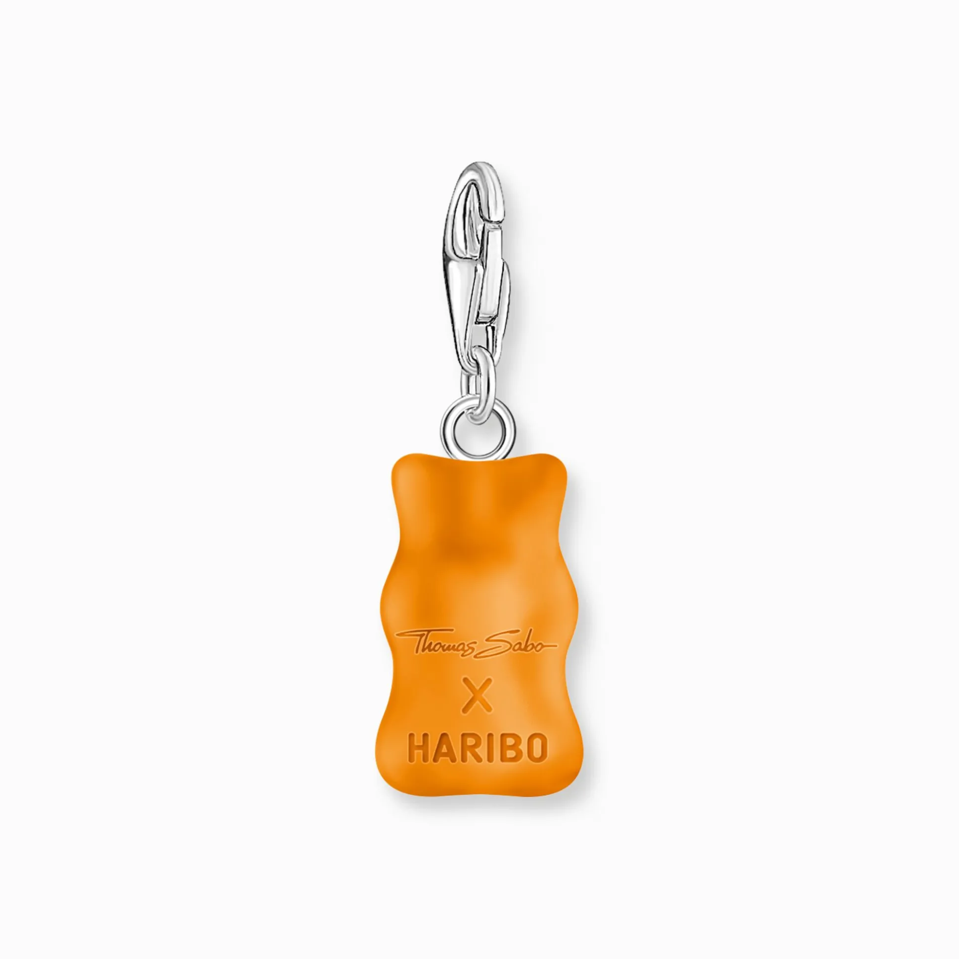 Online Charm-Goldbären-Anhänger in Orange Silber Damen Charms|Charms