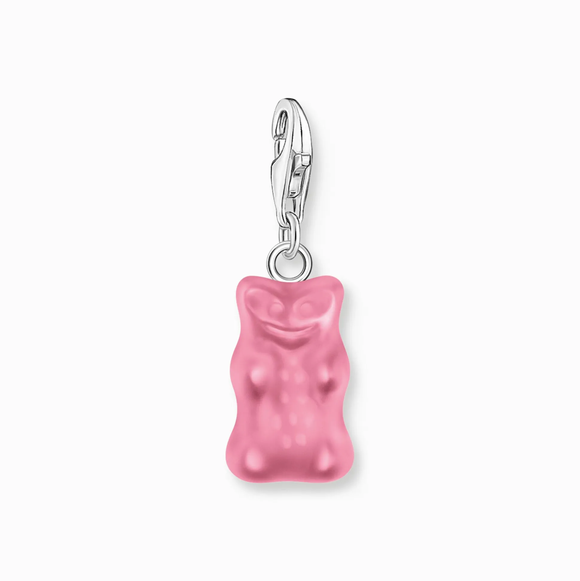 Online Charm-Goldbären-Anhänger in Pink Silber Damen Charms|Charms