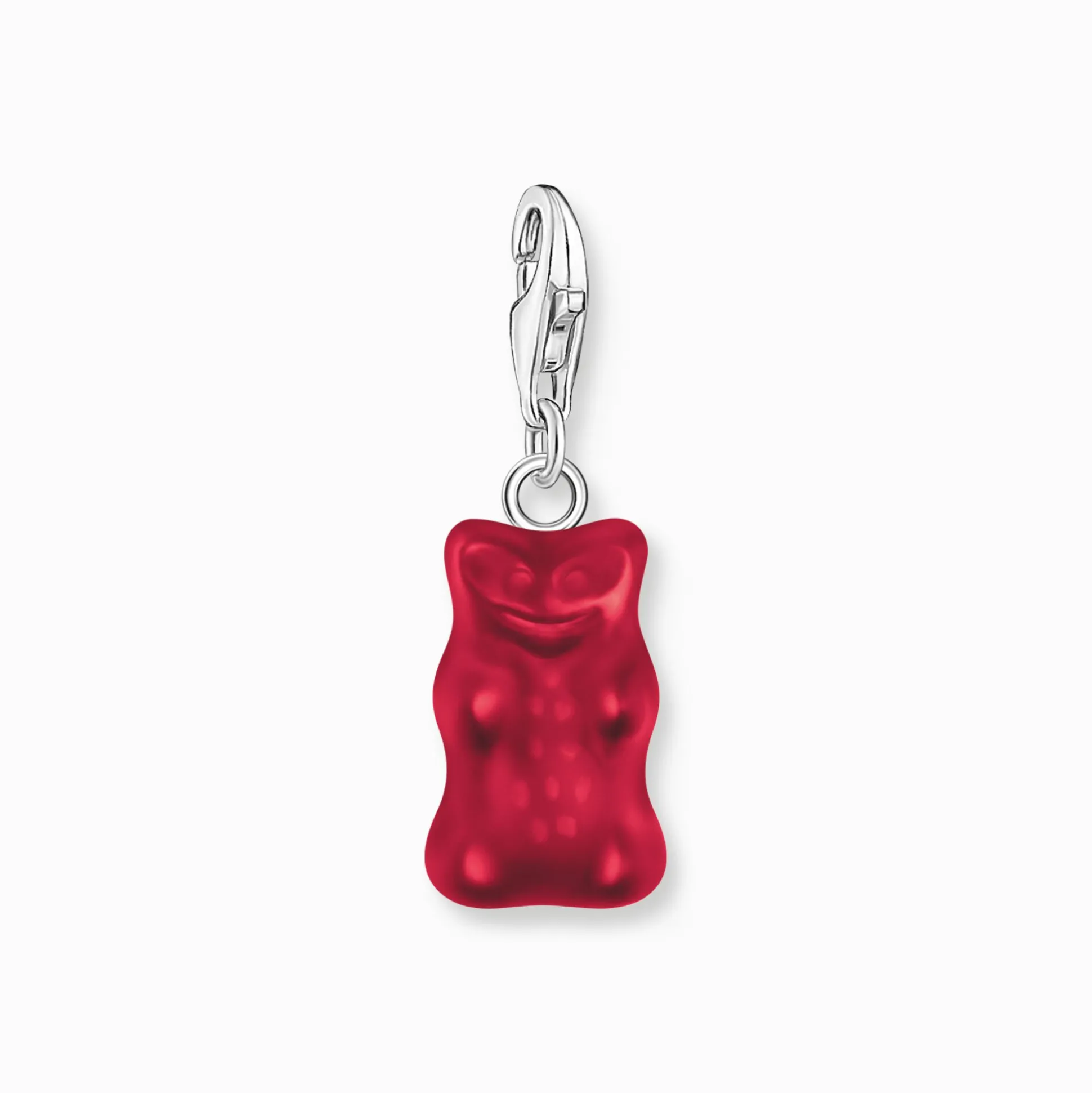 Cheap Charm-Goldbären-Anhänger in Rot Silber Damen Charms|Charms
