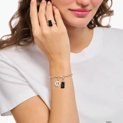 Flash Sale Charm-Goldbären-Anhänger in Schwarz Silber Damen Charms|Charms