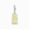 Clearance Charm-Goldbären-Anhänger in Weiß Silber Damen Charms|Charms