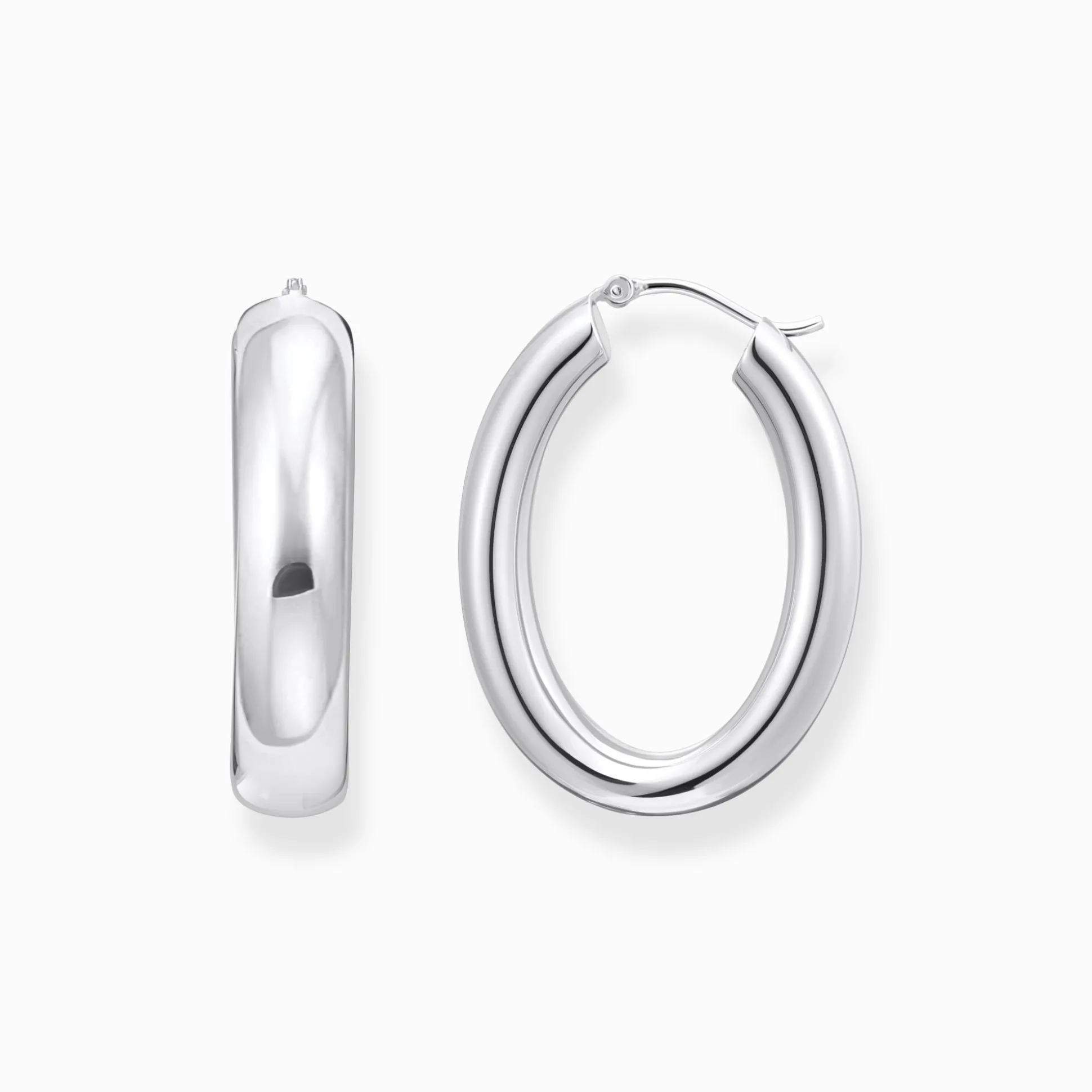 Shop Creolen Chunky Silber Damen Creolen