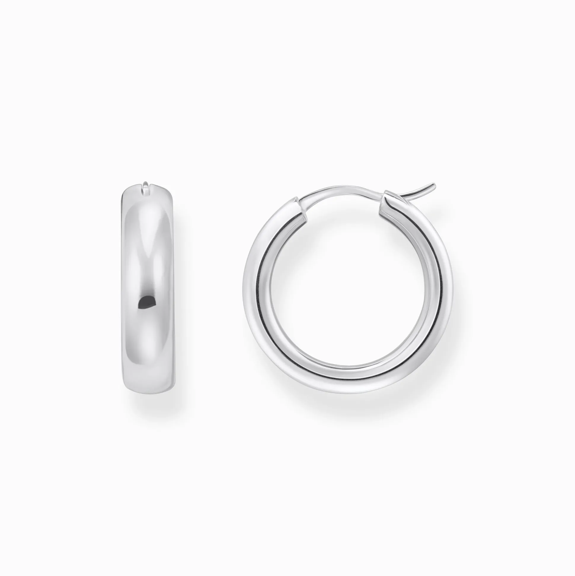 Shop Creolen Chunky-Design Silber Damen Creolen