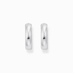 Shop Creolen Chunky-Design Silber Damen Creolen