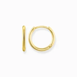 Store Creolen klein Damen Creolen|18K Vergoldung - 925 Silber