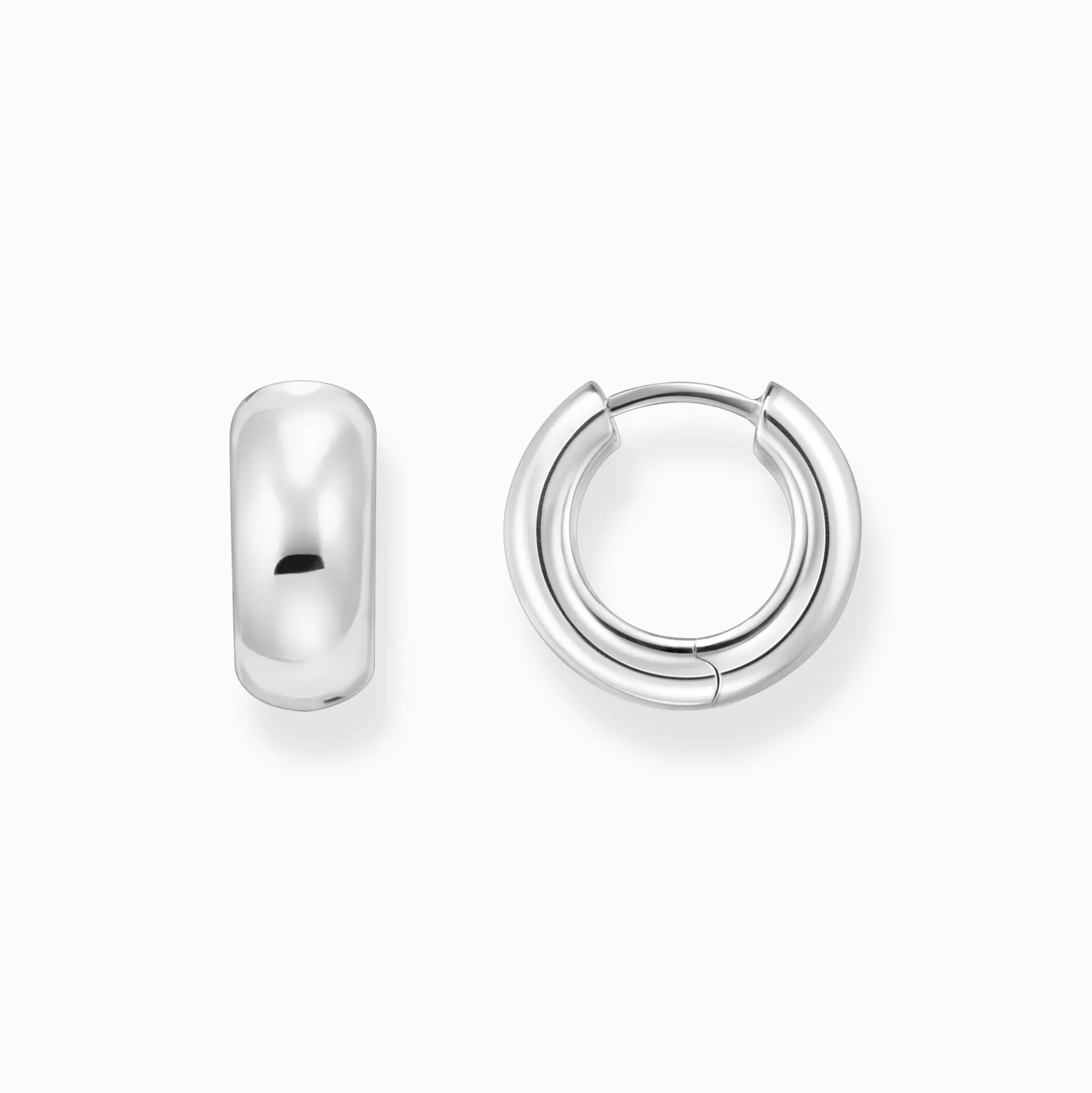 Best Creolen Mini-Chunky-Form Silber Damen Creolen