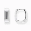 Discount Creolen mit eckiger Form Silber Damen Creolen|925 Silber