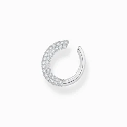 Discount Earcuff mit weißem Zirkonia-Pavé Silber Damen Ear Cuffs|925 Silber