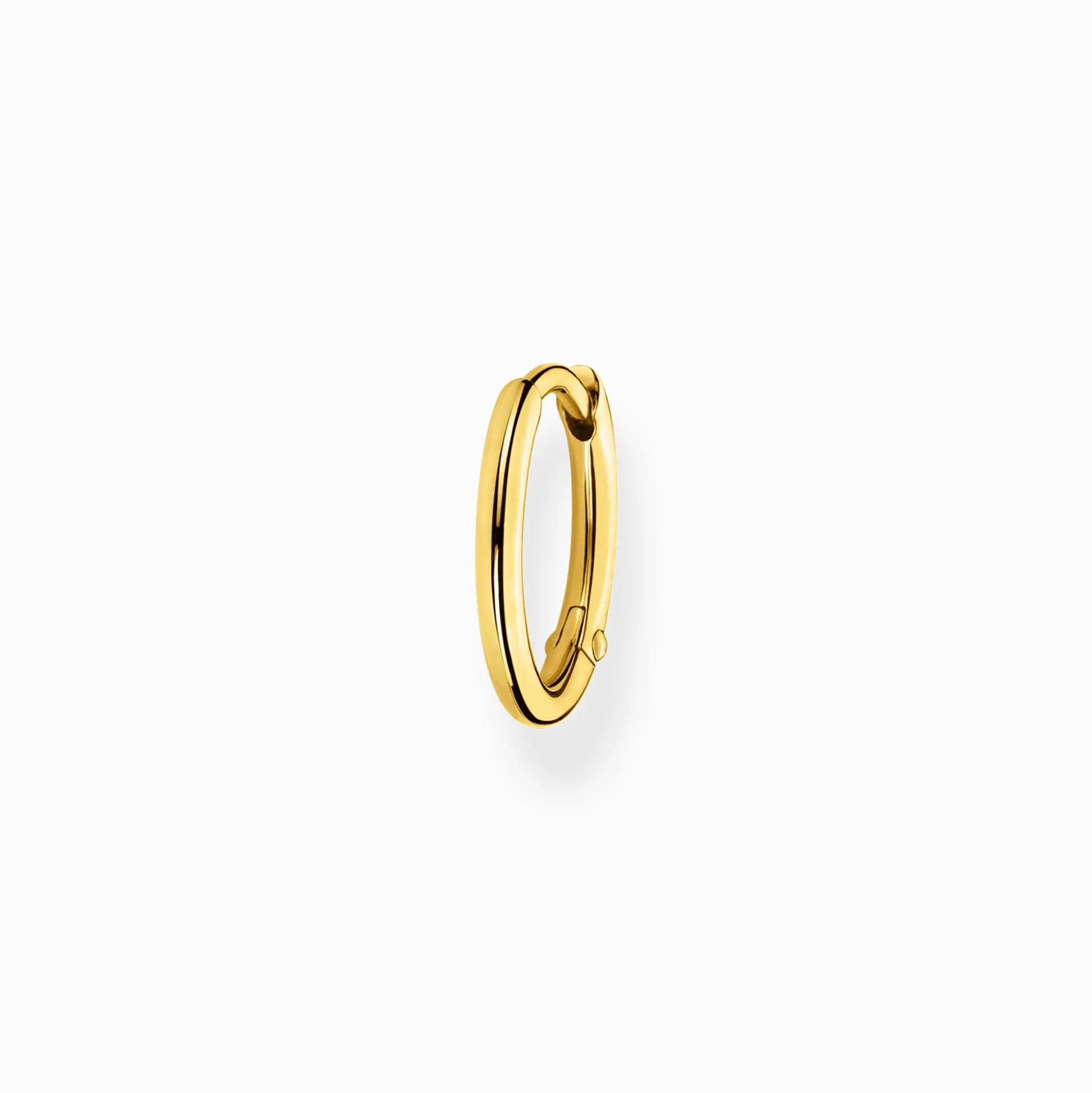 Hot Einzel Creole klassisch gold Damen Creolen|18K Vergoldung - 925 Silber