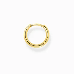 Hot Einzel Creole klassisch gold Damen Creolen|18K Vergoldung - 925 Silber