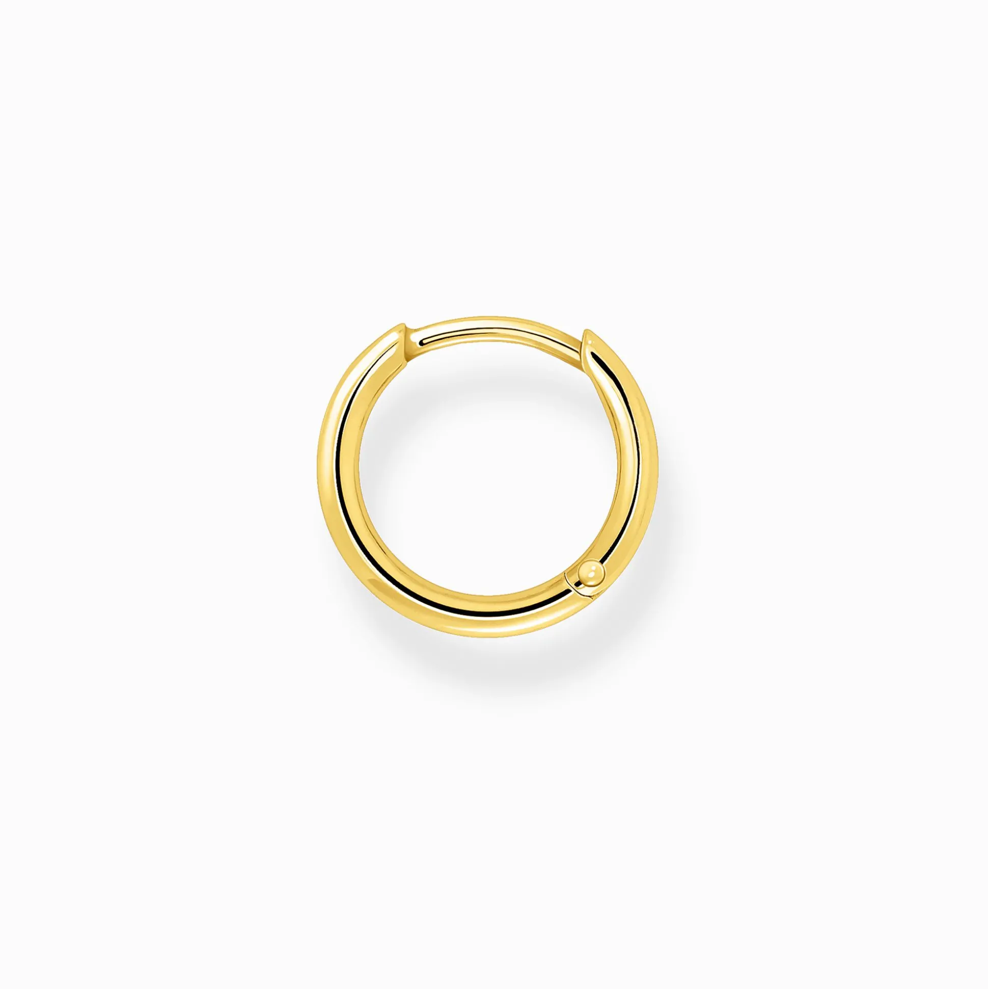 Hot Einzel Creole klassisch gold Damen Creolen|18K Vergoldung - 925 Silber