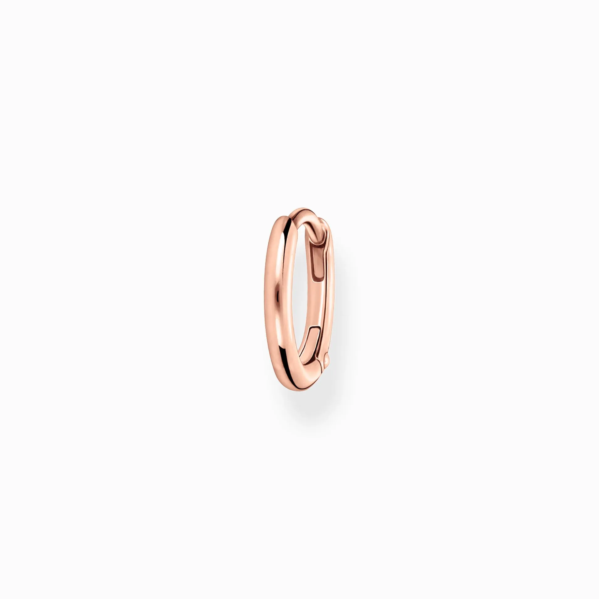Discount Einzel Creole klassisch roségold Damen Creolen|18K Rosé-Vergoldung - 925 Silber