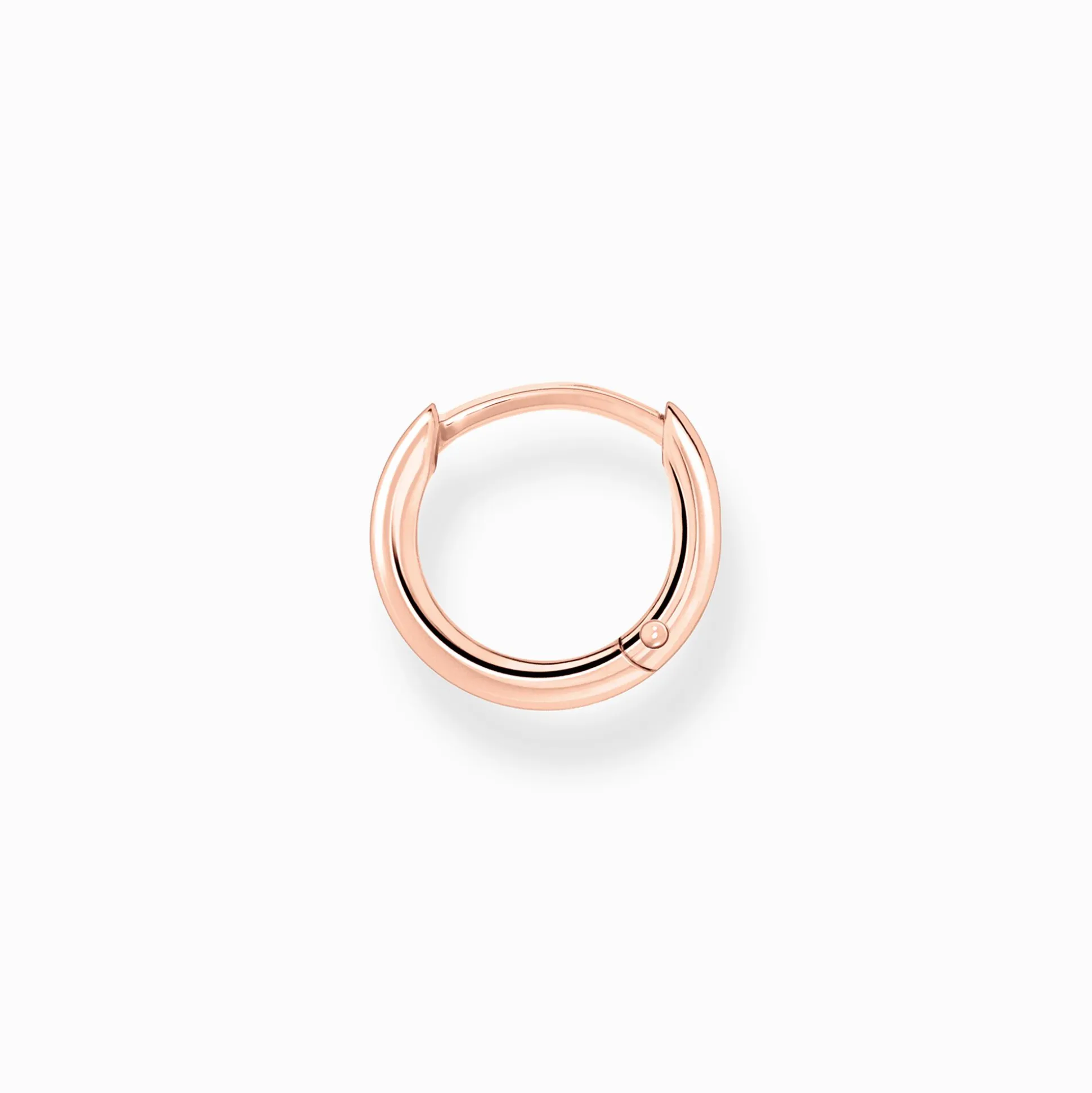 Discount Einzel Creole klassisch roségold Damen Creolen|18K Rosé-Vergoldung - 925 Silber