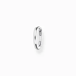 New Einzel Creole klassisch silber Damen Creolen|Ohrstecker & Creolen