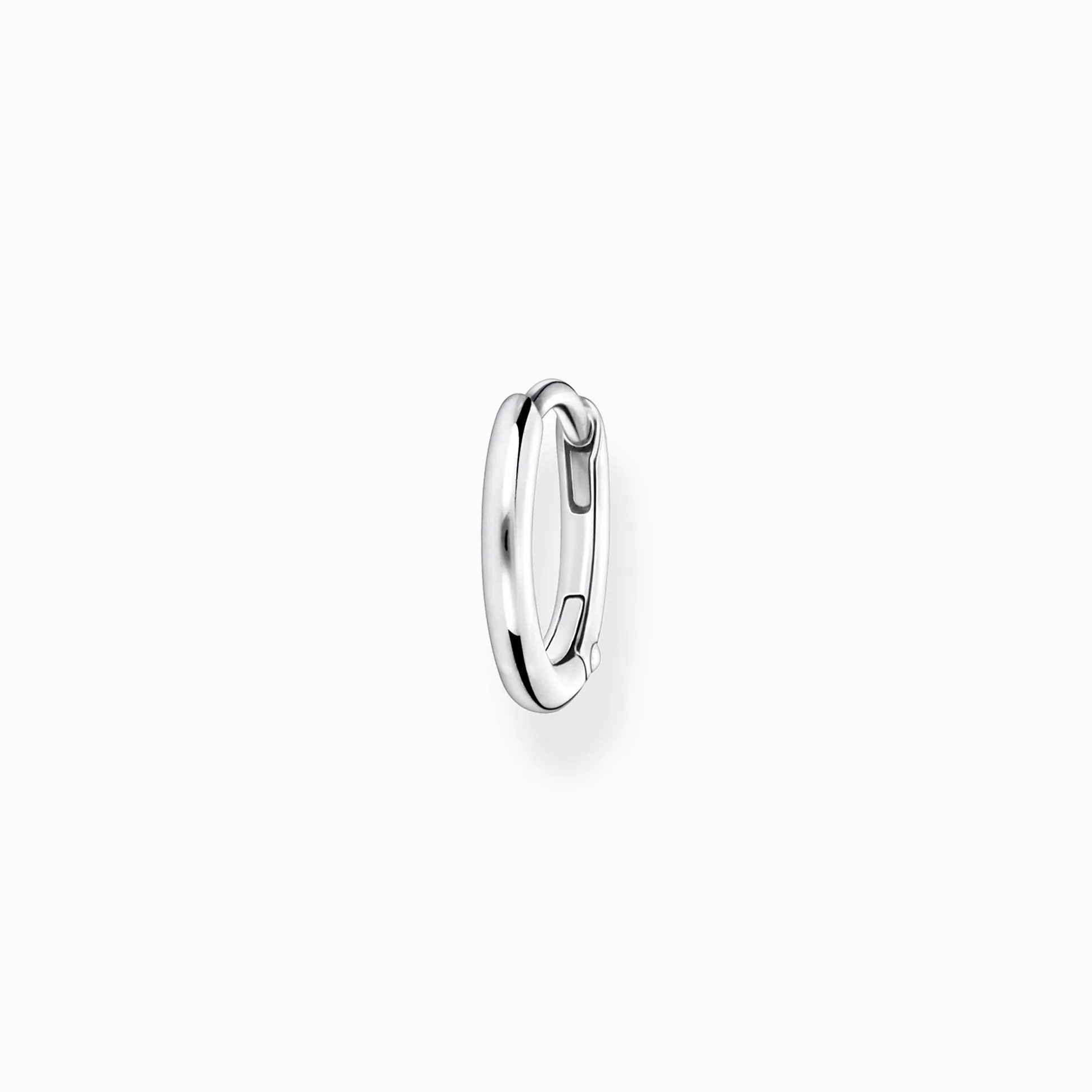 New Einzel Creole klassisch silber Damen Creolen|Ohrstecker & Creolen