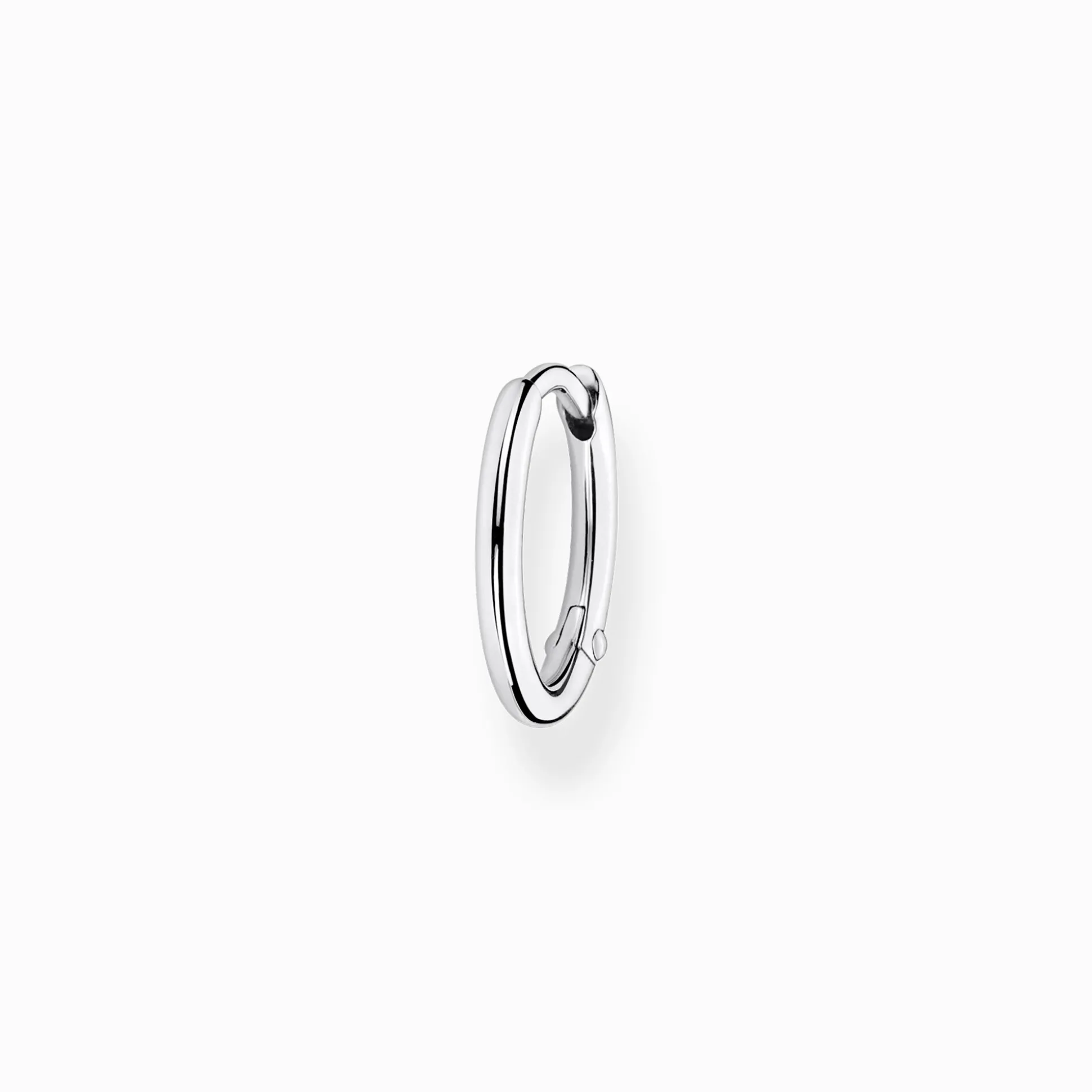Hot Einzel Creole klassisch silber Damen Creolen|Ohrstecker & Creolen