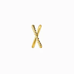 Discount Einzel Ohrklemme Kugeln gekreuzt gold Damen Creolen|Ear Cuffs
