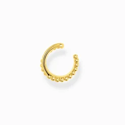 Discount Einzel Ohrklemme Kugeln gekreuzt gold Damen Creolen|Ear Cuffs