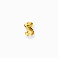 Outlet Einzel Ohrklemme Schlangenhaut gold Damen Ohrstecker|18K Vergoldung - 925 Silber
