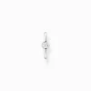 Sale Einzel Ohrklemme weißer Stein silber Damen Creolen|Ear Cuffs