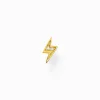 Clearance Einzel Ohrstecker Blitz gold Damen Ohrstecker