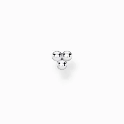 Best Sale Einzel Ohrstecker Kugeln silber Damen Ohrstecker