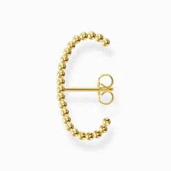 New Einzel Ohrstecker Kugeln gold Damen Ohrstecker|18K Vergoldung - 925 Silber