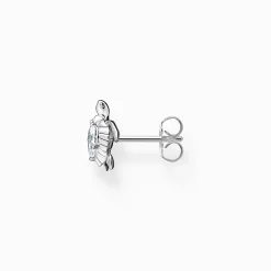 Hot Einzel Ohrstecker Schildkröte silber Damen Ohrstecker