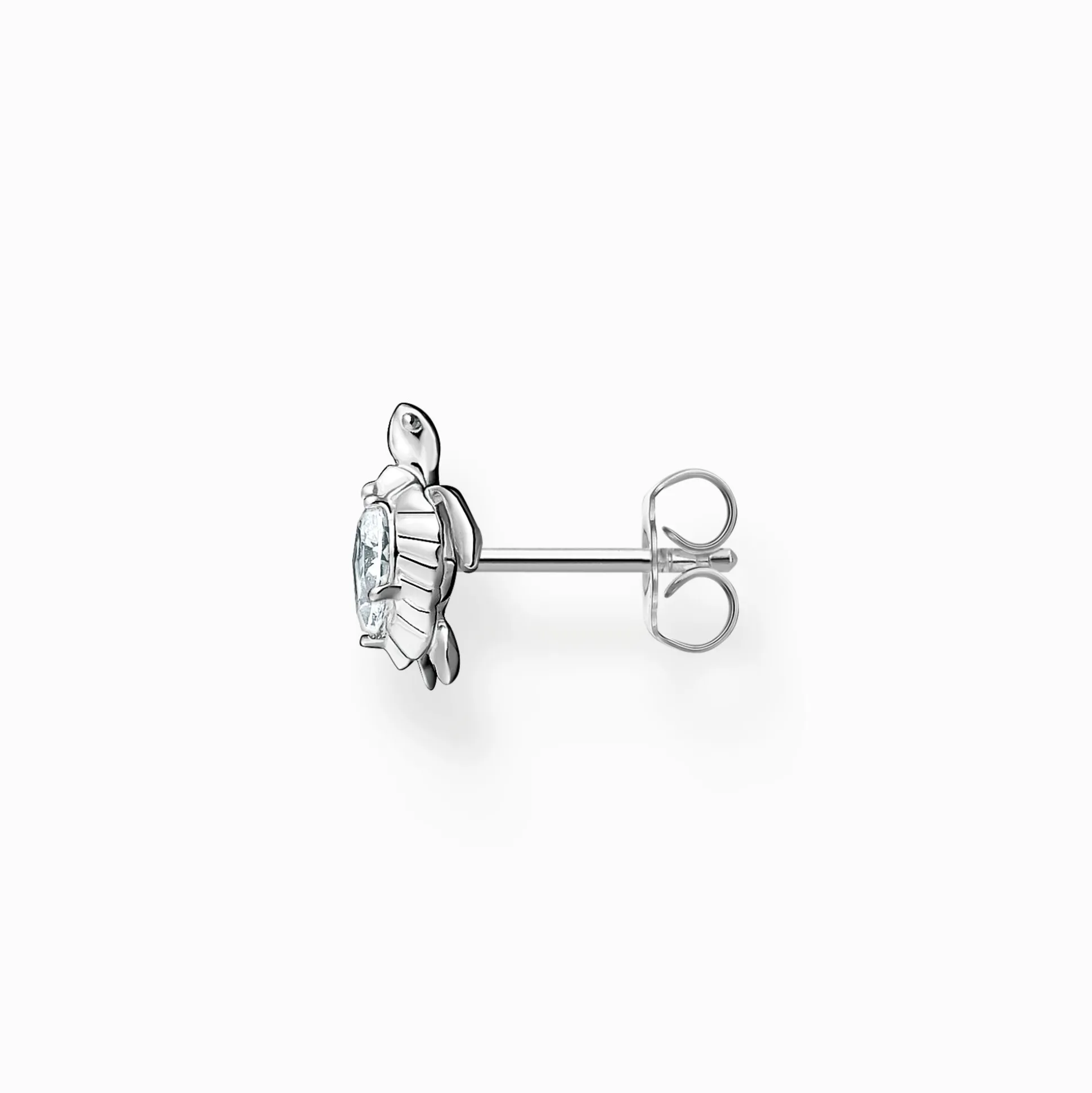 Hot Einzel Ohrstecker Schildkröte silber Damen Ohrstecker