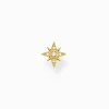 Discount Einzel Ohrstecker Stern gold Damen Ohrstecker