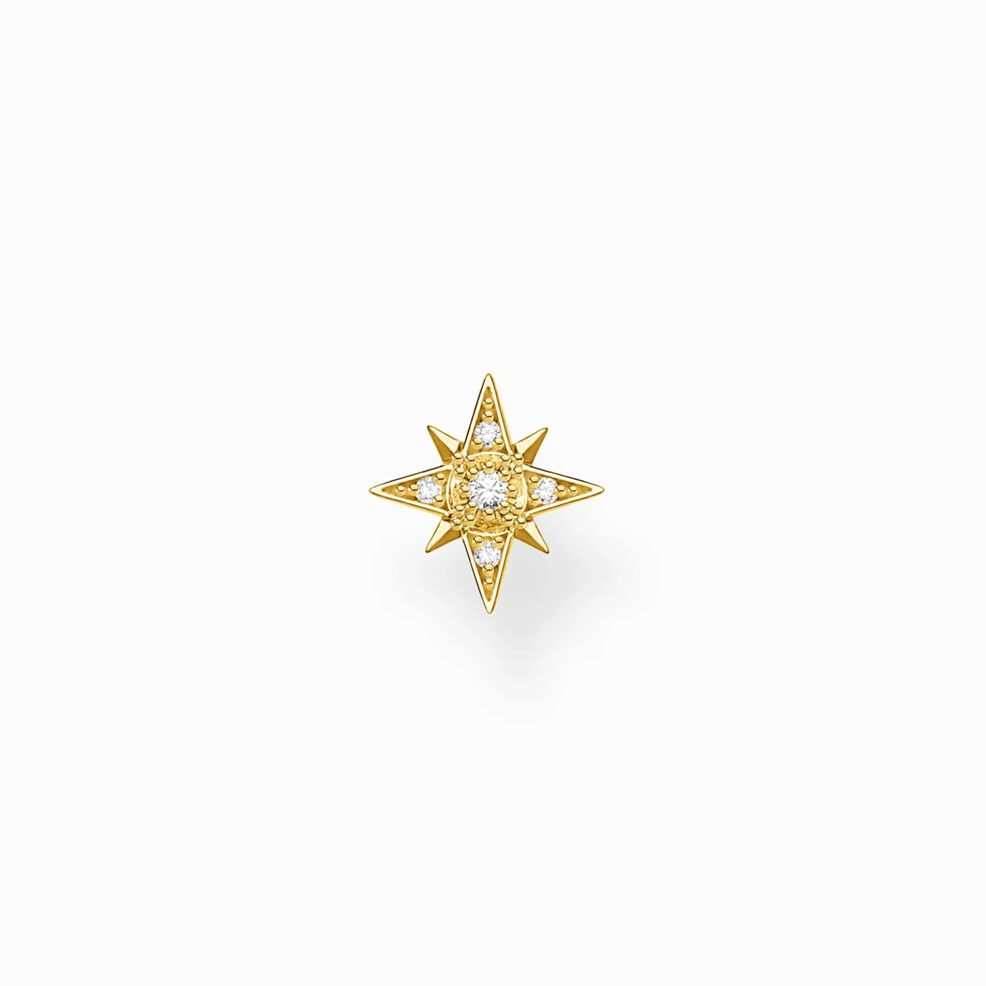 Discount Einzel Ohrstecker Stern gold Damen Ohrstecker