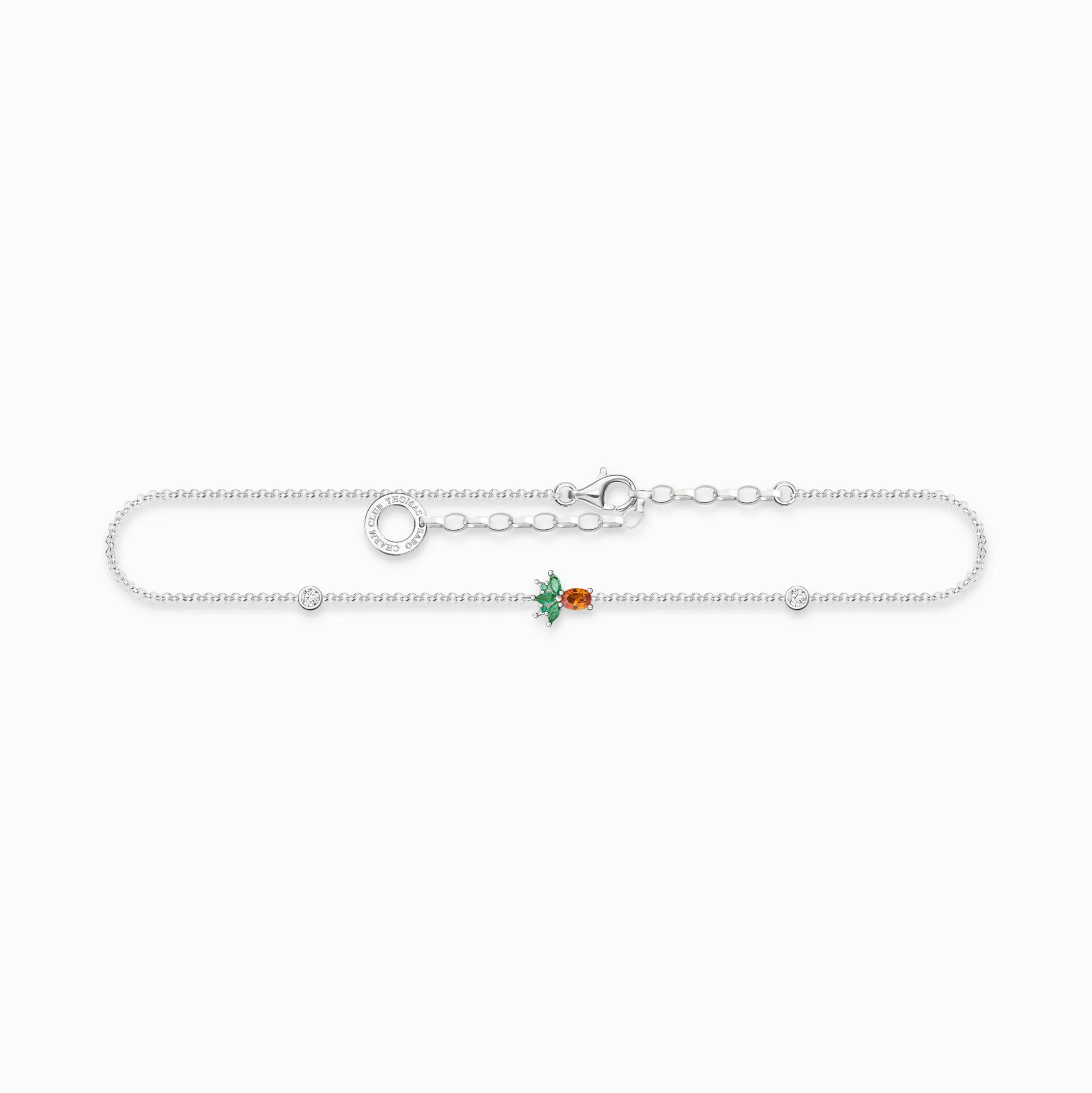 Outlet Fußkette Ananas silber Damen Fußkettchen