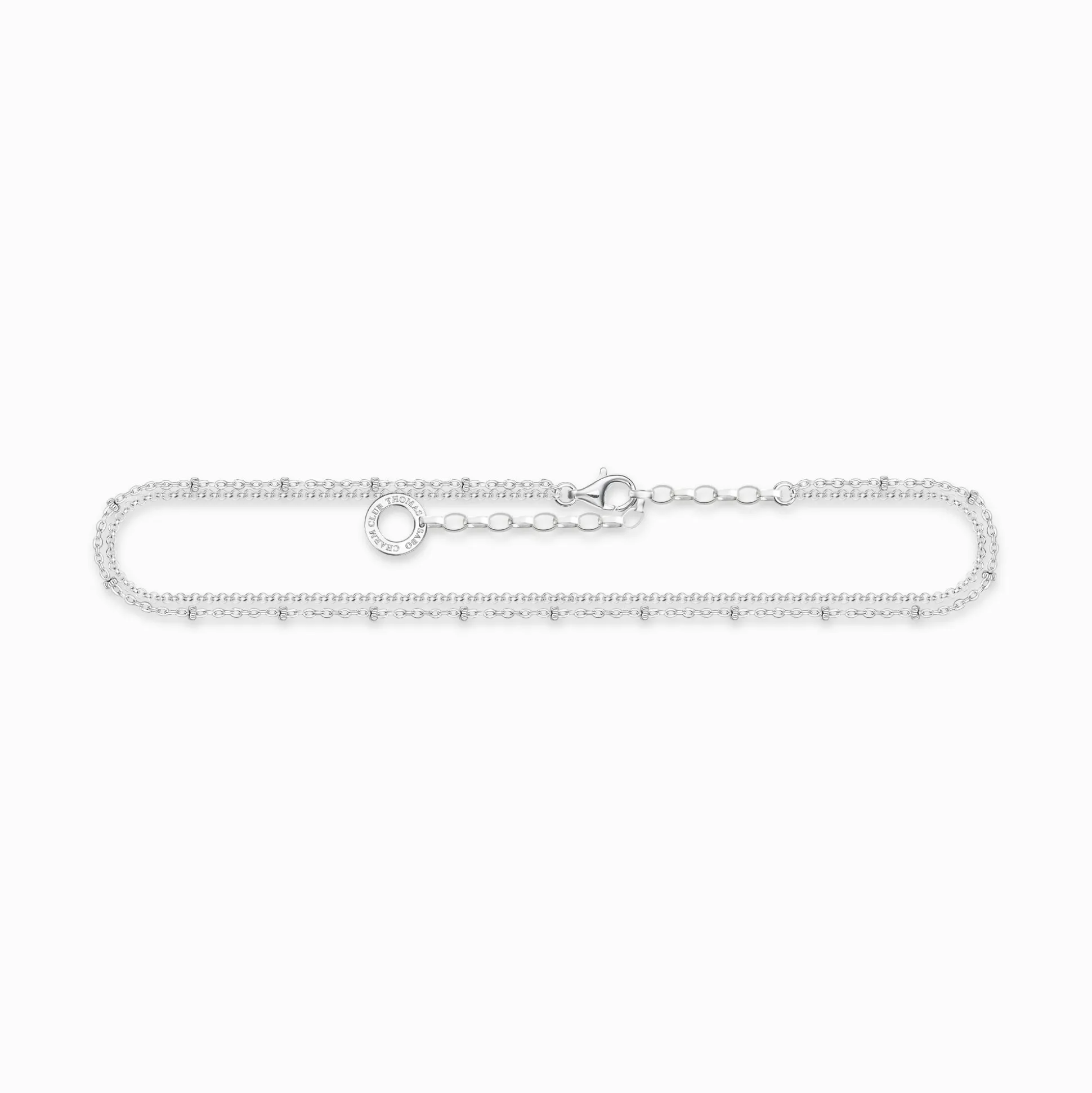 Best Sale Fußkette doppelreihig silber Damen Fußkettchen