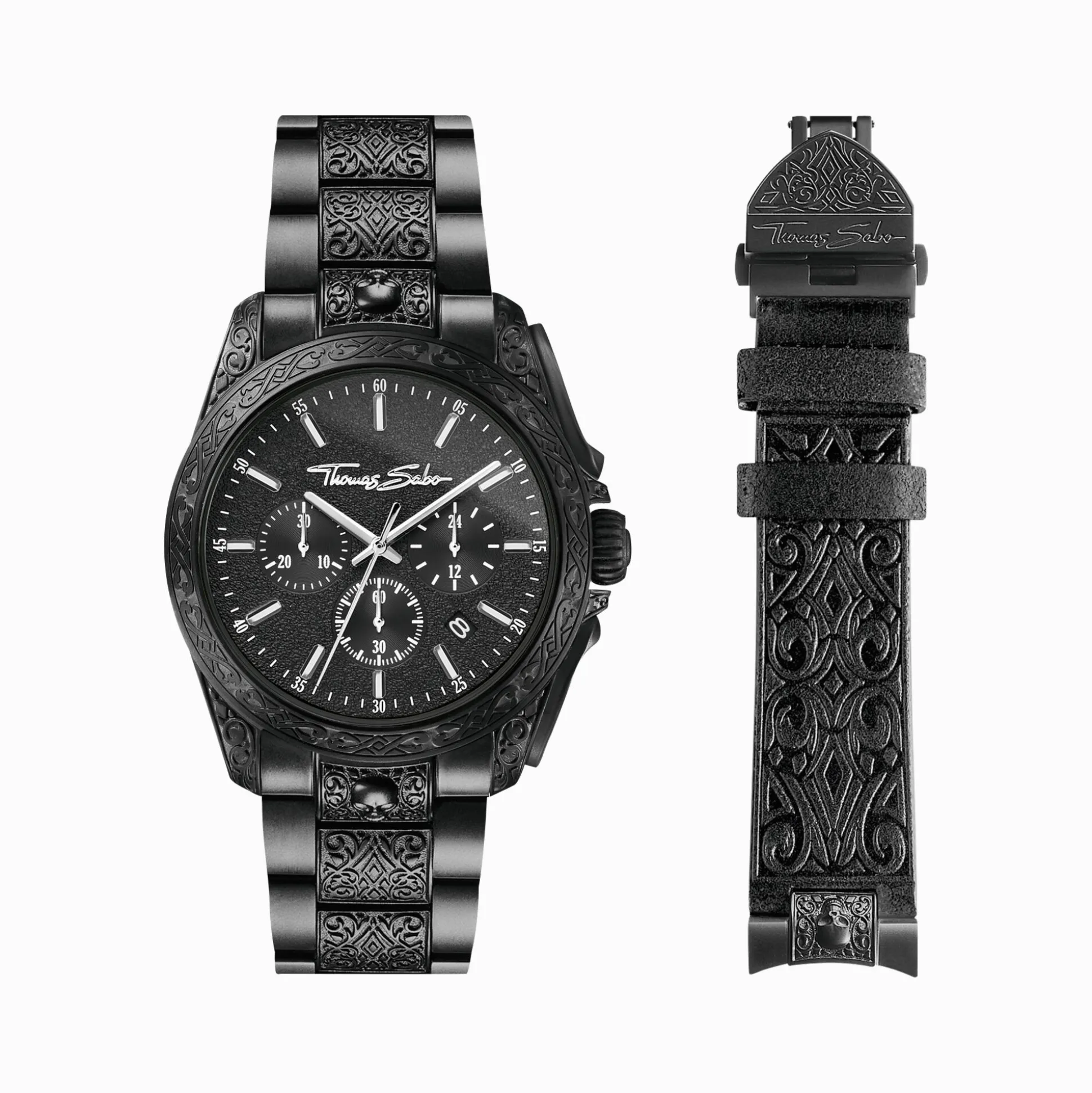 Store Herrenuhr Rebel at heart Chronograph schwarz Herren Uhren|Uhren