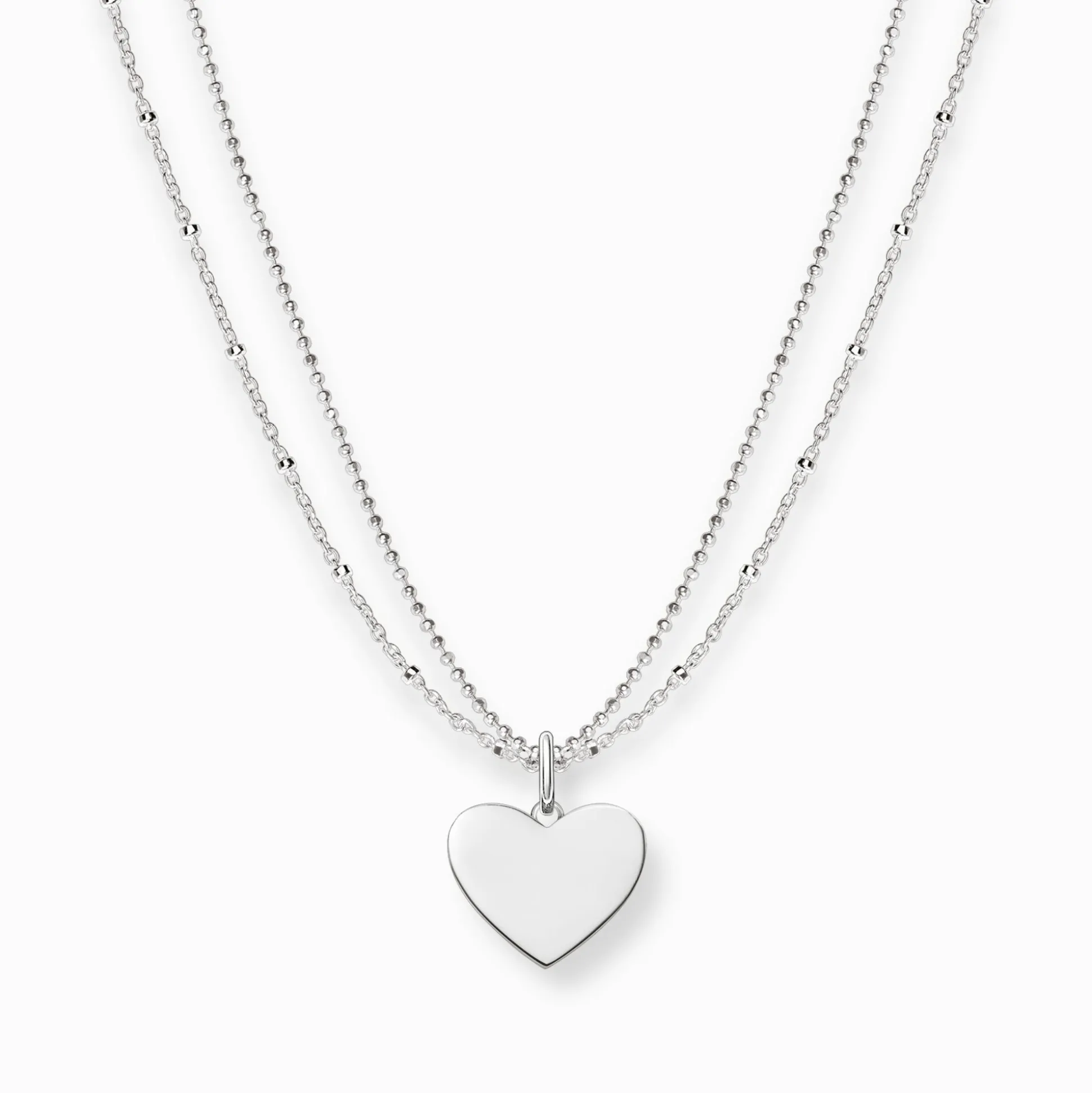 Cheap Kette Herz silber Damen Halsketten