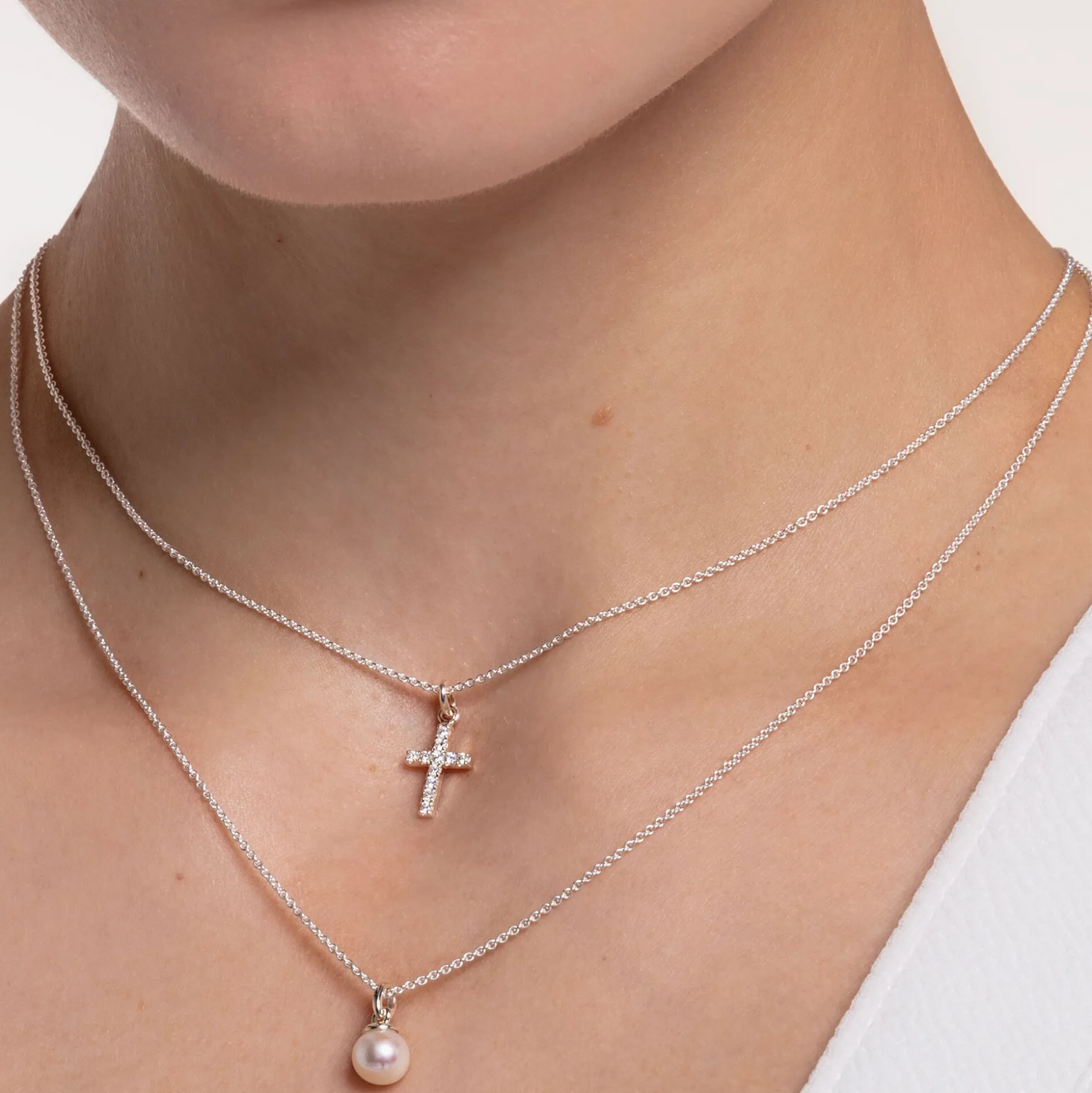 Best Sale Kette Kreuz Pavé Damen Halsketten